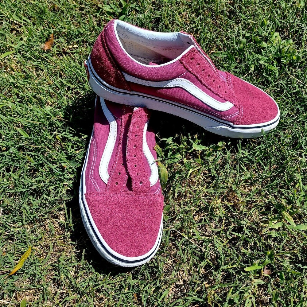 Vans Old Skool Sneakers Maroon Off The Wall Skate Shoes Womens 9 | Mens 7.5